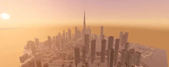 Dubai at golden hour