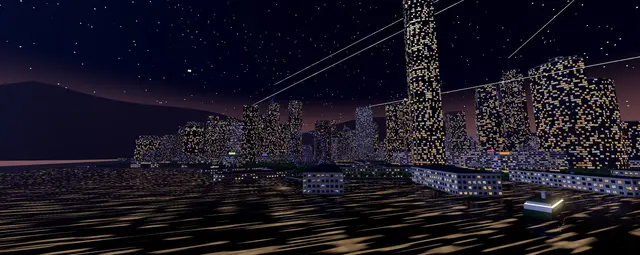Hong Kong harbour at night