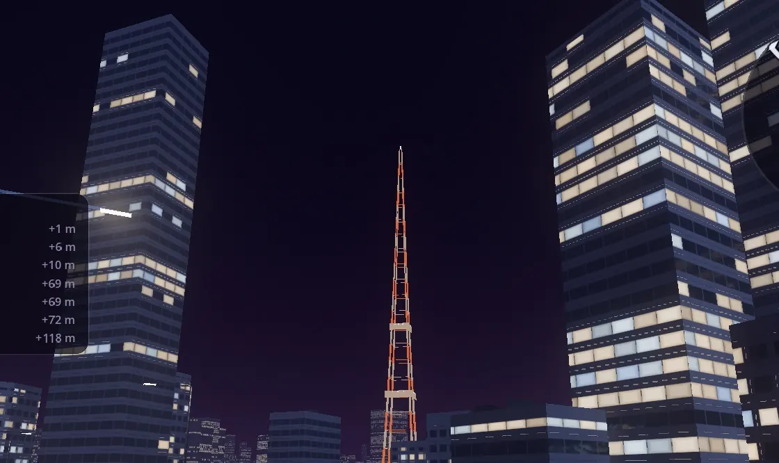 Shuto C1 night race passing Tokyo Tower
