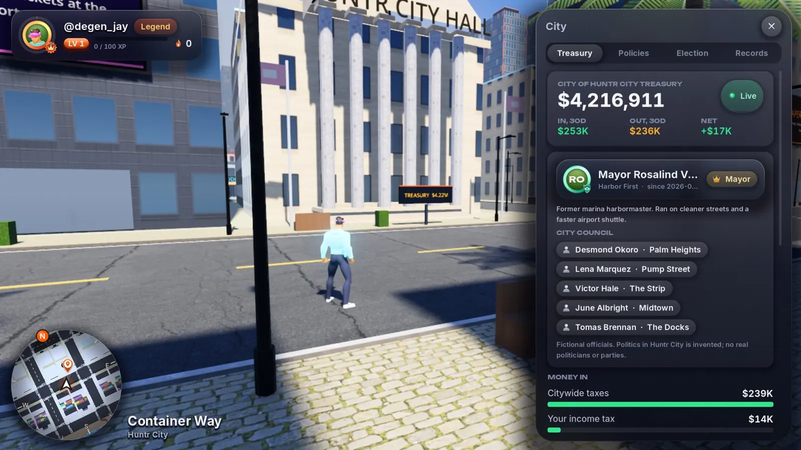 City Hall treasury app